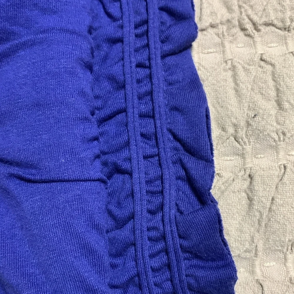 Anthropologie Textured Blue Euro Sham 26X26 Inches Bohemian Rustic